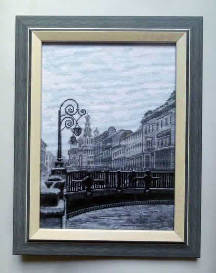 Работа «Итальянский мостик из триптиха "Графика Санкт-Петербурга"»