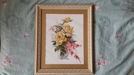 Работа «Цветы в вазе»