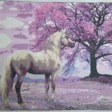 Работа «Лошадь и сакура»