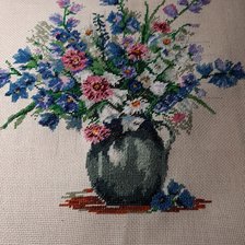 Работа «букет  астры и колокольчики»