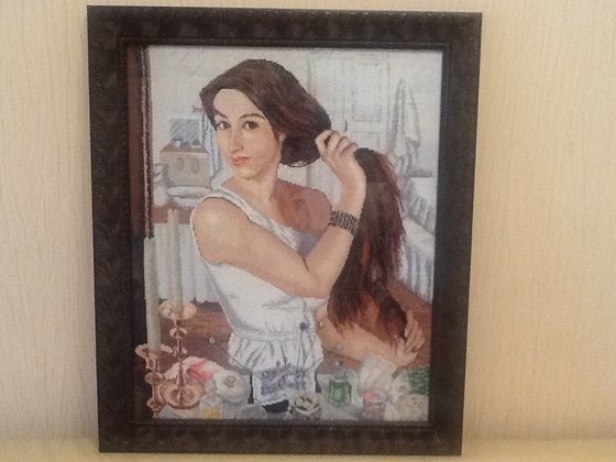 Работа «Зинаида Серебрякова "За туалетом" автопортрет»