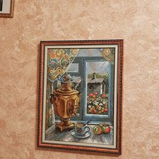 Работа «Вышивка шерстью "Самовар" от "Риолис"»