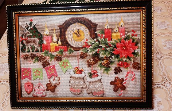 Работа «"Рождественская полка" от фирмы "Риолис" в интерьере»