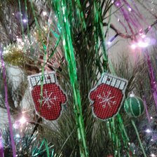 Работа «"Варежки" по схеме из интернета.»