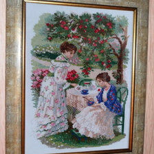 Работа «Чай под яблоней»