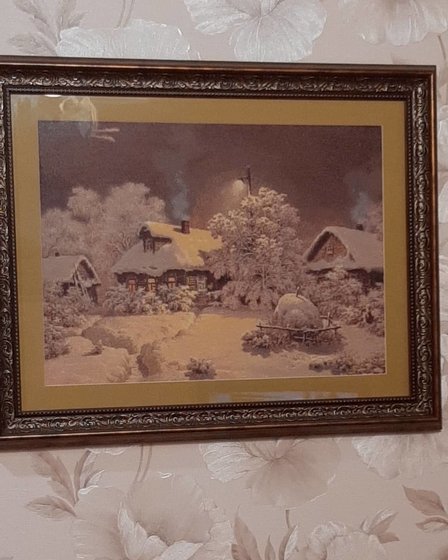 Работа «"Шоколадная ночь" в багете (по картине И. Сахарова, схема Химеры»