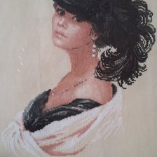 Работа «Дама в шляпе»