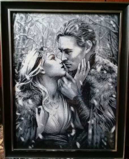 Работа «Заснеженный поцелуй (Химера)»