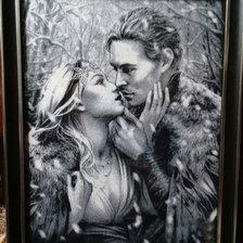 Работа «Заснеженный поцелуй (Химера)»