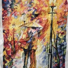 Работа «Поцелуй под дождем»