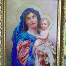 Работа «Мадонна,бісер»