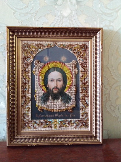 Работа «Икона "Спас нерукотворный"»