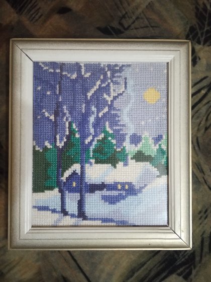 Работа «Зимние домики»