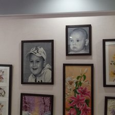 Работа «вышитые портреты в оформлении»