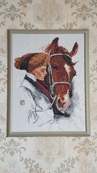 Работа «Девушка с лошадью»