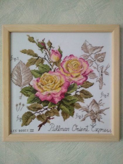 Работа «Роза Pullman Orient Express, ботанический этюд V. Enginger»