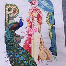 Работа «Dama y pavo real. #mirabilia»