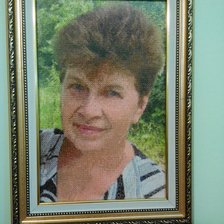 Работа «Вишивка по фото. Моя мама»