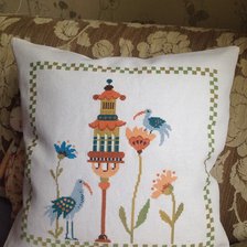 Работа «Подушка  "Смешная птица"»