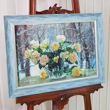 Работа «Зимние розы»