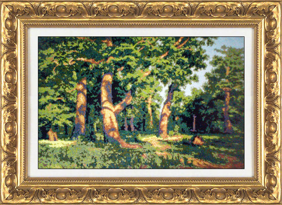 Работа «За мотивами И.Шишкина  "Сосновый бор"»