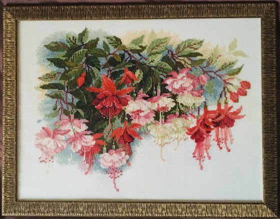 Работа «Фуксия: фирма Риолис, шерсть»