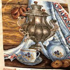 Работа «Самовар. Вечернее чаепитие .»