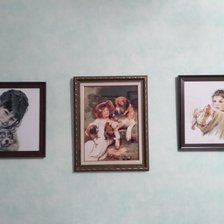 Работа «Мои любимые вышитые Девочки в интерьере.»