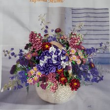 Работа «Букет лентами»