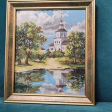 Работа «Храм у пруда»