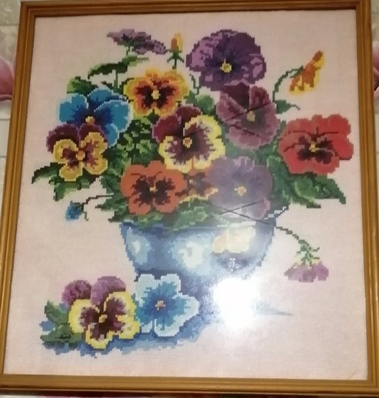 Работа «анютины глазки»