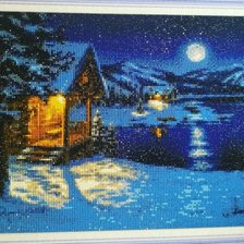 Работа «Зимний домик»