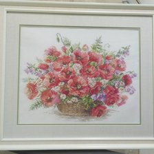 Работа «Корзина маков»