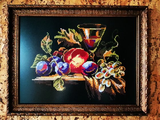 Работа «Виноград и сливы»