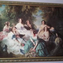 Работа «Императрица Евгения и ее фрейлины»