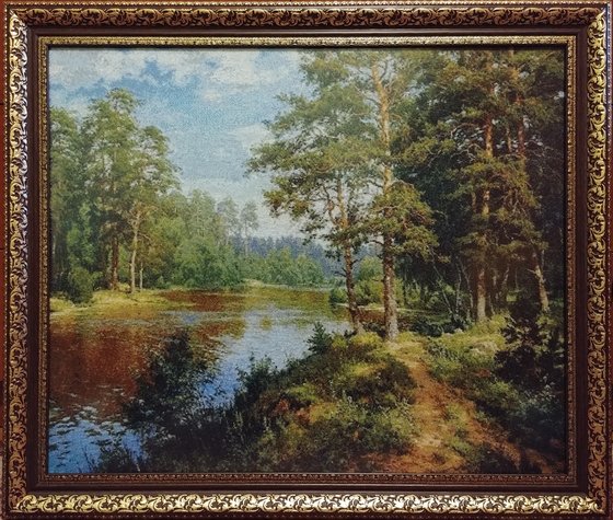 Работа «Сосни на березі річки»