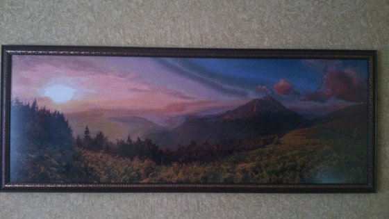 Работа «Закат в Альпах»