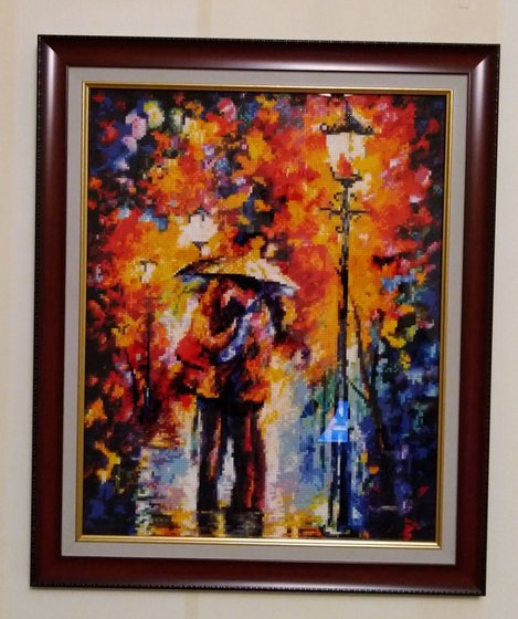 Работа «Белоснежка "Поцелуй под дождем" Леонид Афремов»