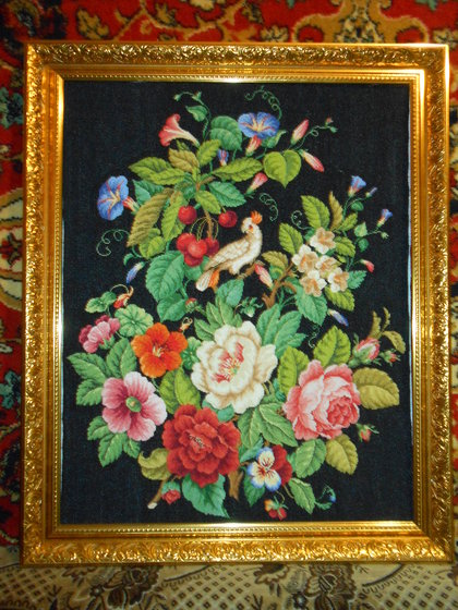 Работа «Реконструкция старинной вышивка.Автор Яна Беликова.»