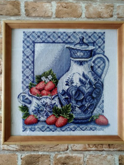 Работа «Panna "Клубника со сливками"»