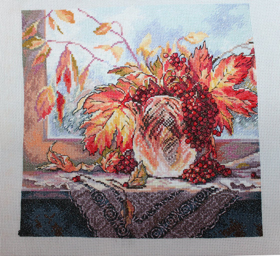 Работа «Алые ягоды рябины»