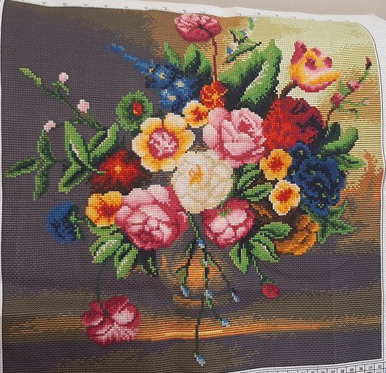 Работа «Букет в вазе»