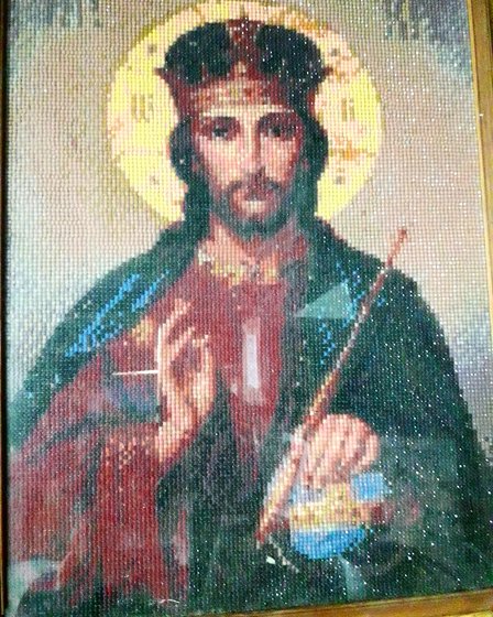 Работа «Это тоже "Алмазная вышивка" Сделала для мамы»