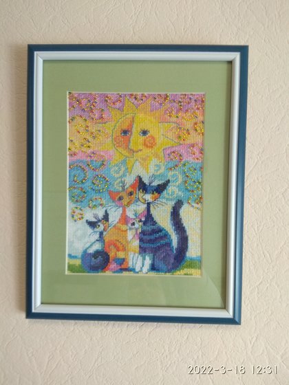 Работа «Семья котиков 2»