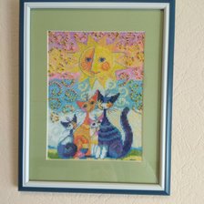 Работа «Семья котиков 2»