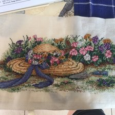 Работа «pamela con flores»