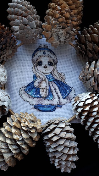 Работа «Моя зимняя красотка готова»