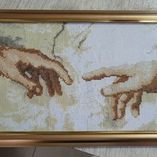 Работа «Сотворение Адама частичная»