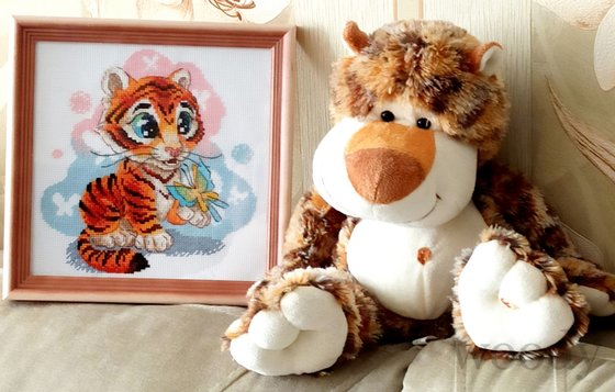 Работа «Риолис (Сотвори Сама) 1976 - Любопытный тигренок»