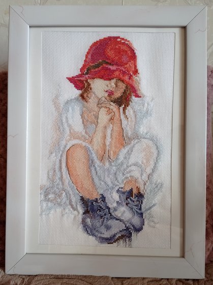 Работа «Мечтающая девочка»